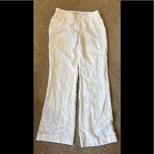 Banana Republic White Linen Women’s Pants Sz 6